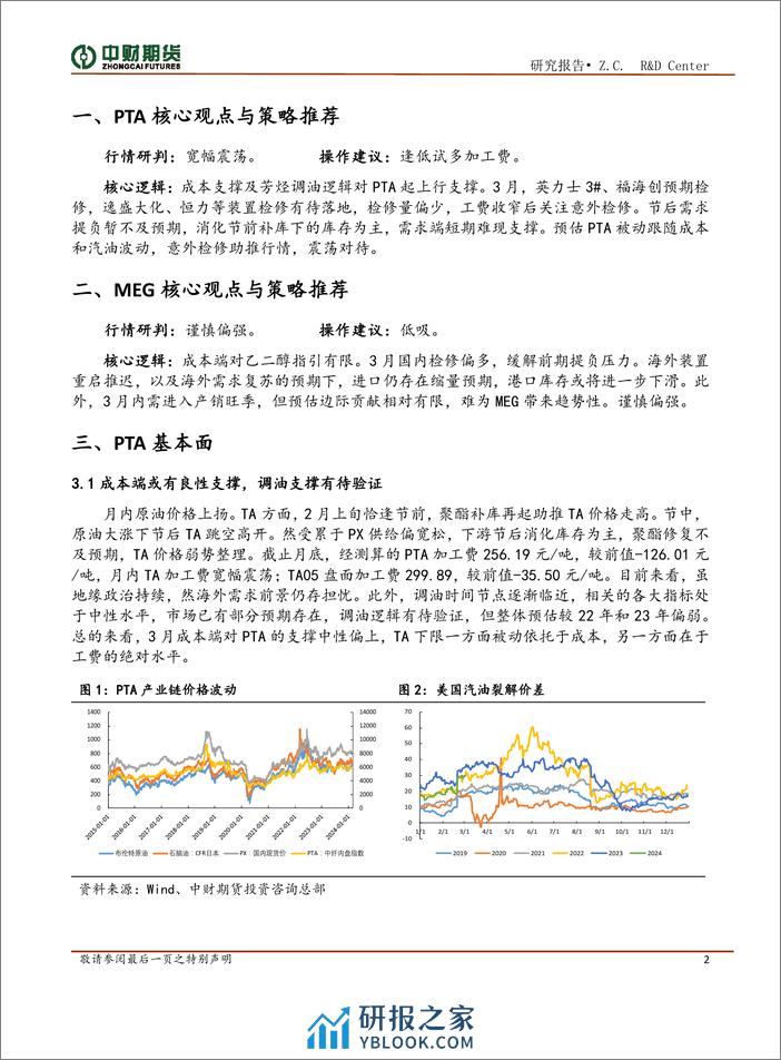 聚酯投资策略月报：成本推动行情，需求边际贡献有限-20240304-中财期货-10页 - 第2页预览图