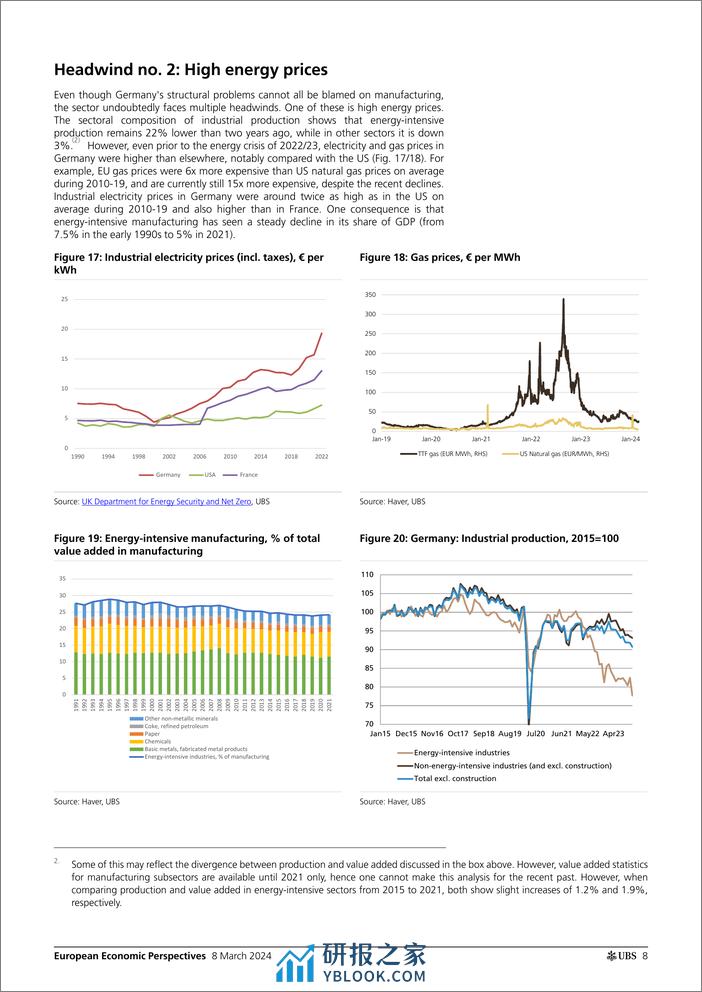 UBS Economics-European Economic Perspectives _Germanys growth weakness F...-106918753 - 第8页预览图