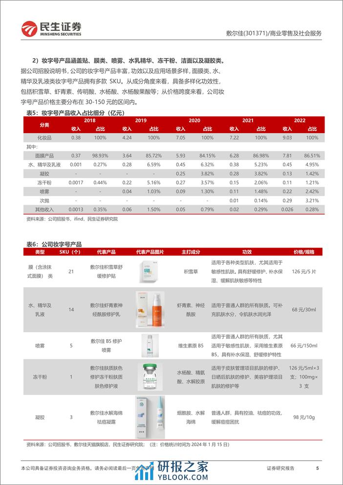 深度报告-20240118-民生证券-敷尔佳-301371.SZ-深度报告_产品+渠道+营销发力_医用敷料龙头高速成长_40页_2mb - 第5页预览图