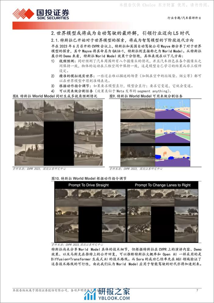 汽车零部件Ⅱ：Sora的诞生对智能驾驶行业的影响 - 第7页预览图