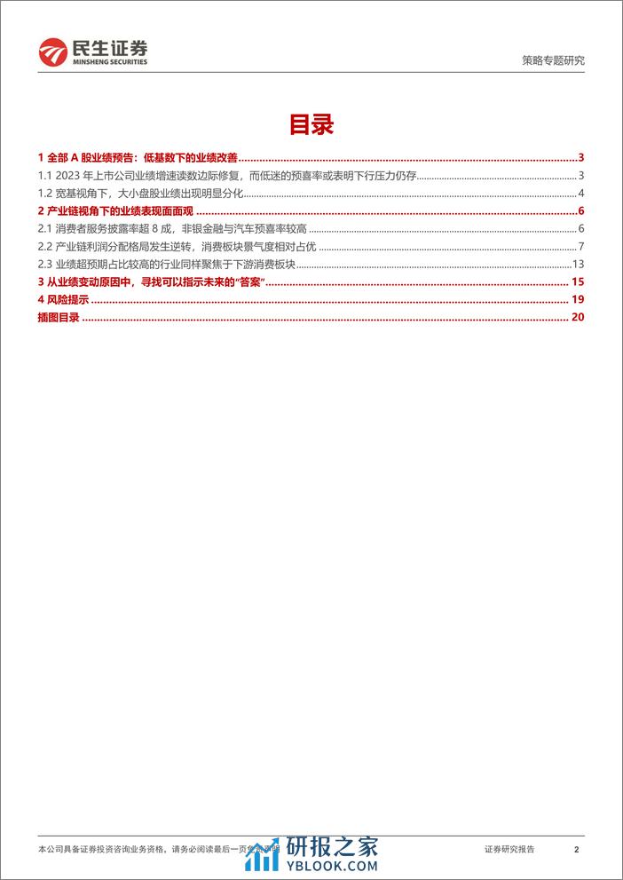 策略专题研究：2023年A股业绩预告解读：“登船”之路-20240202-民生证券-21页 - 第2页预览图