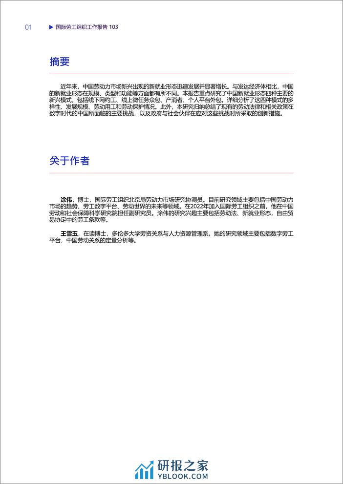 中国的新就业形态和劳动者权益保障-国际劳工组织-2024.1-49页 - 第4页预览图