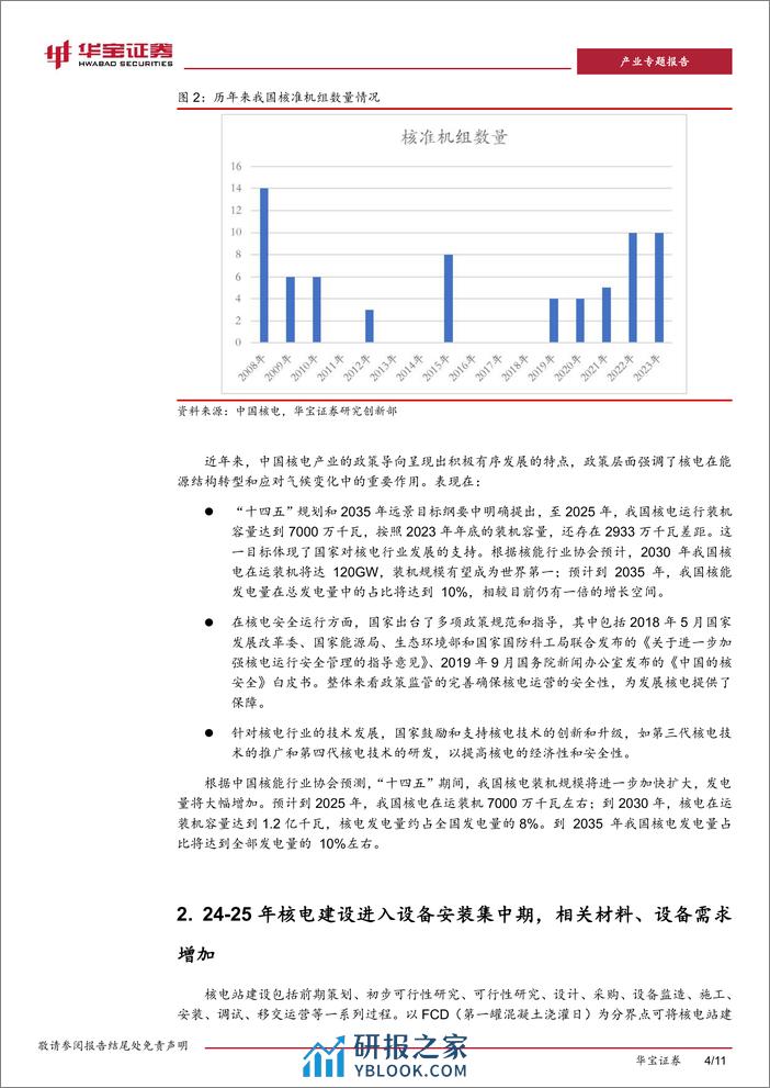 钢铁产业专题研究报告：核电投资进入高峰，带动相关钢铁材料需求-240408-华宝证券-11页 - 第4页预览图