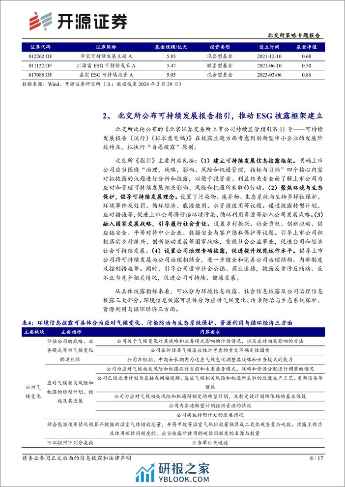 北交所策略专题报告：北交所ESG建设进入新阶段，寻踪体系中领先高增长标的-240310-开源证券-17页 - 第8页预览图