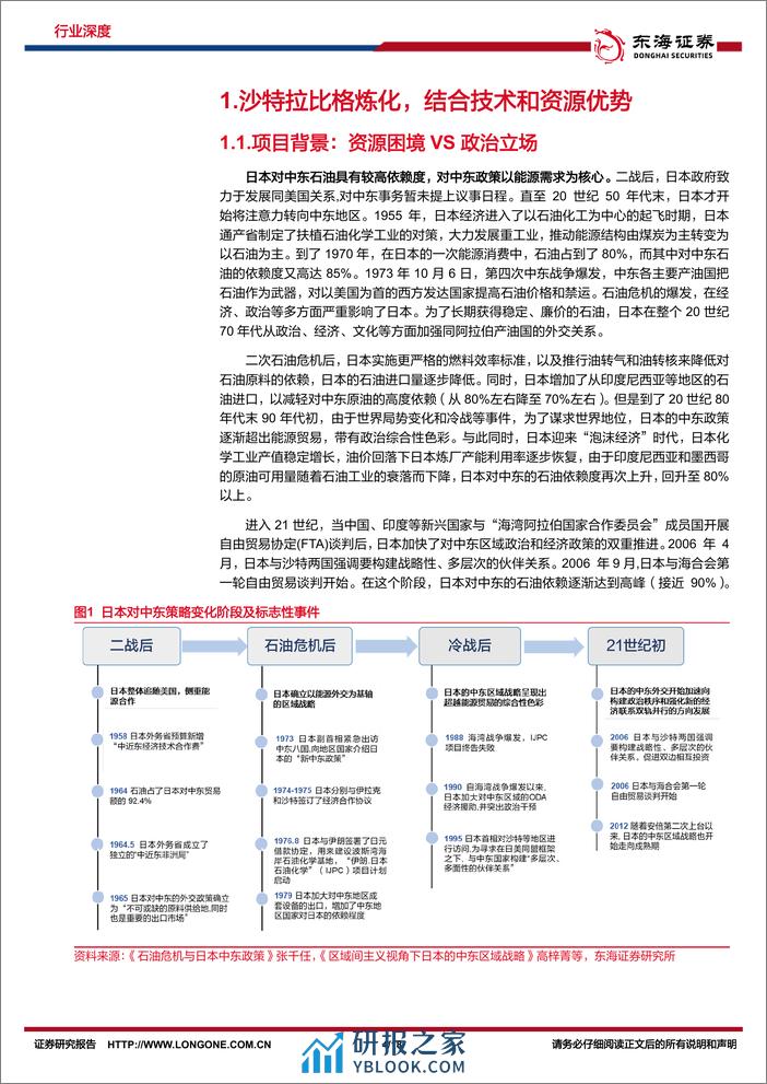 深度报告-20240229-东海证券-化工系列研究（十八）_出海研究_从日本住友沙特拉比格炼化项目看我国炼化出海_18页_1mb - 第4页预览图