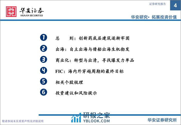 创新药专题之三商业化、出海及FIC专题：长风破浪会有时，直挂云帆济沧海-20240225-华安证券-46页 - 第4页预览图