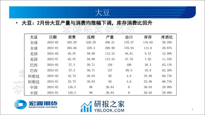 豆类油脂三月份报告：豆类反弹先锋，油脂跟随企稳-20240304-宏源期货-25页 - 第4页预览图