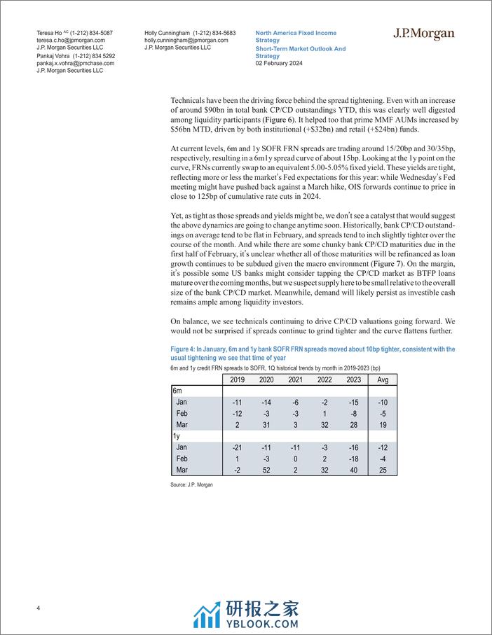 JPMorgan Econ  FI-Short-Term Market Outlook And Strategy Markets move on from ...-106318135 - 第4页预览图