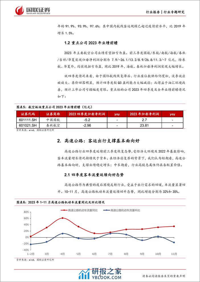 交通运输：客运复苏带动出行板块景气上行 - 第4页预览图