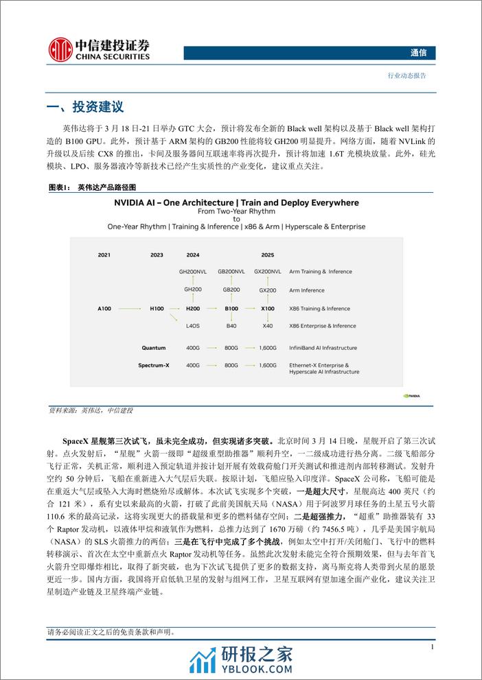 通信行业：GTC召开在即，持续推荐算力与卫星互联网-240317-中信建投-16页 - 第2页预览图