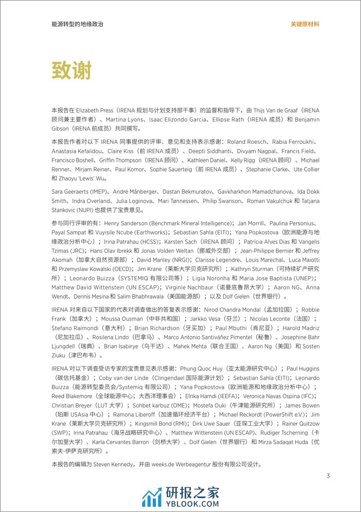 IRENA_能源转型的地缘政治：关键材料 - 第3页预览图