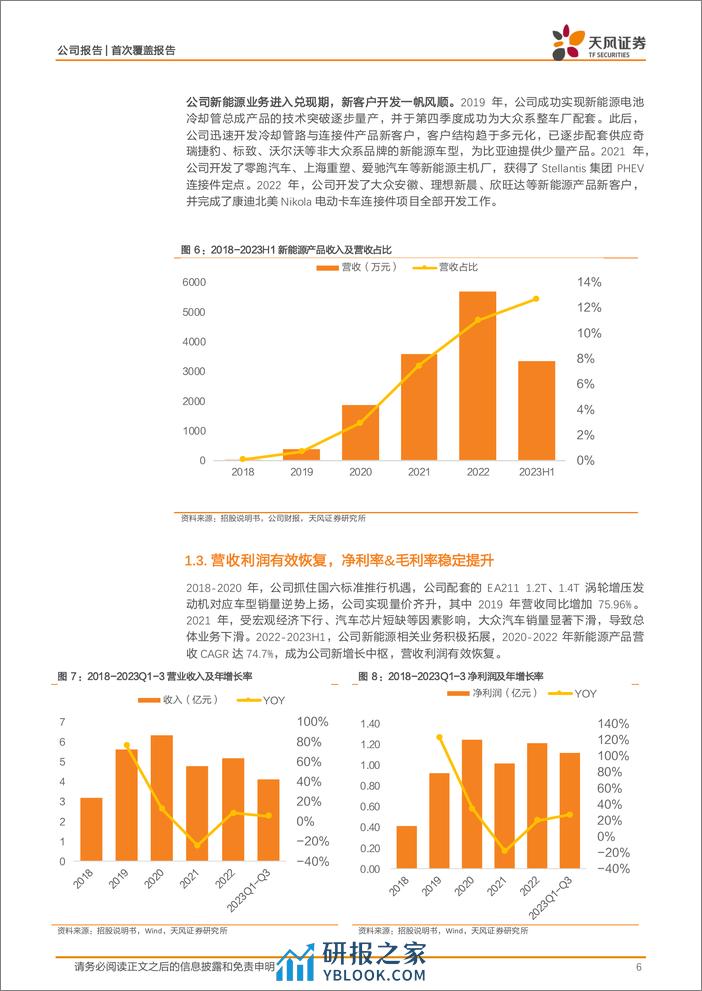 标榜股份-301181.SZ-汽车尼龙管路龙头，新能源&燃油车业务双轮驱动-20240403-天风证券-25页 - 第6页预览图