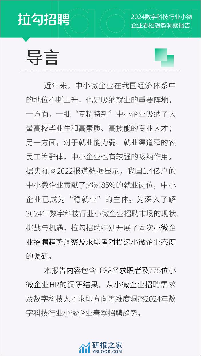 2024数字科技行业小微企业春招趋势洞察报告 - 第2页预览图