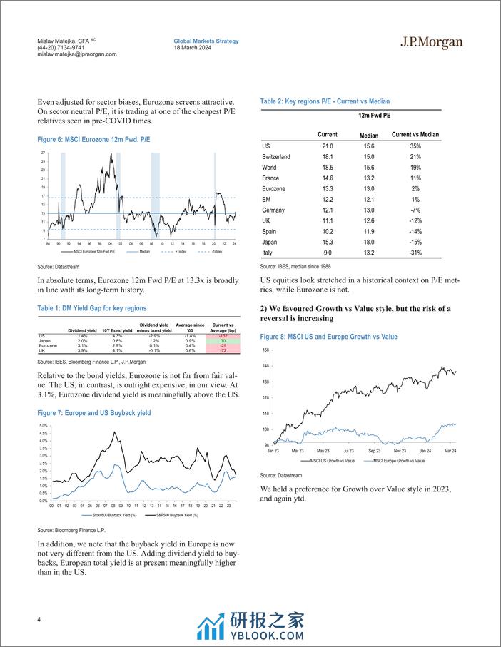 JPMorgan-Equity Strategy Closing the OW US vs Eurozone trade-107092885 - 第4页预览图