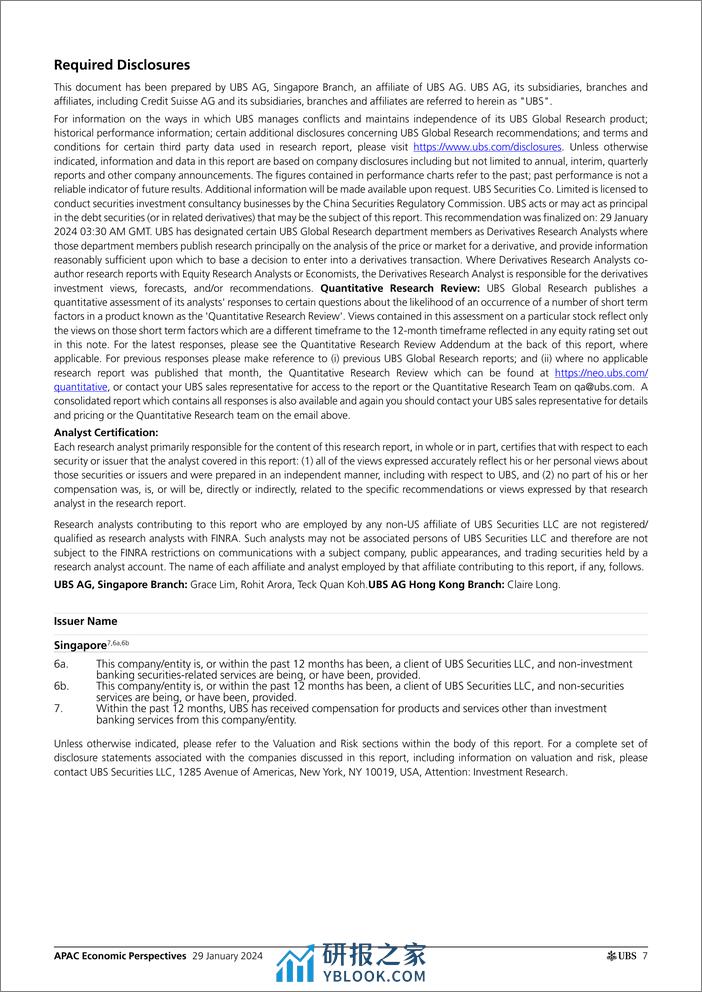 UBS Economics-APAC Economic Perspectives _MAS Not even contemplating easi...-106196267 - 第7页预览图