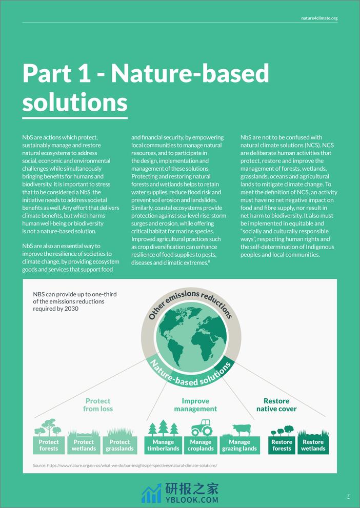 自然是关键的气候解决方案（英文版）-Nature 4Climate - 第7页预览图