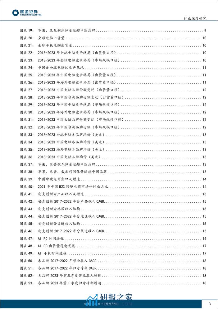 深度报告-20240315-国金证券-电子行业研究_消费电子出海_从贴牌到品牌_性价比破局_AI边端未来可期_23页_2mb - 第3页预览图