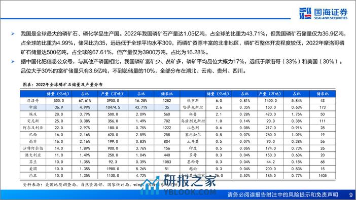 磷矿石行业专题报告：2024年供需紧张局面仍将延续-240306-国海证券-39页 - 第8页预览图