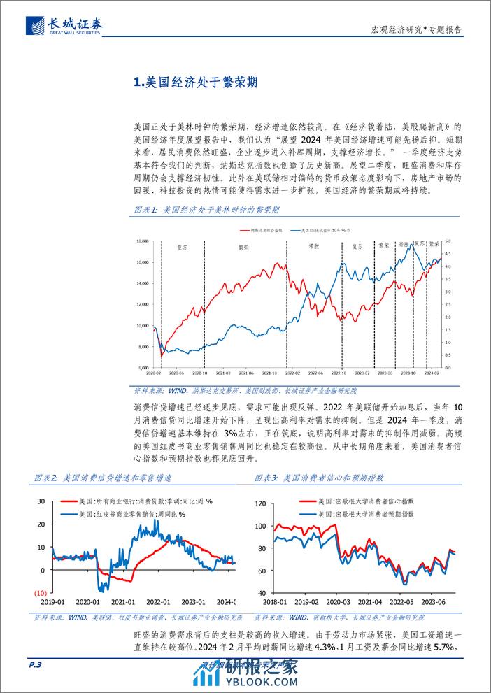 宏观经济研究：2024年二季度美国经济展望-240326-长城证券-15页 - 第3页预览图