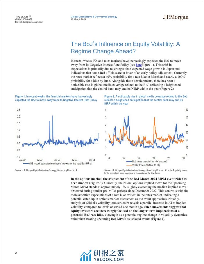 JPMorgan-Asia Pacific Equity Derivatives Highlights The BoJ’s Influen...-106980506 - 第2页预览图