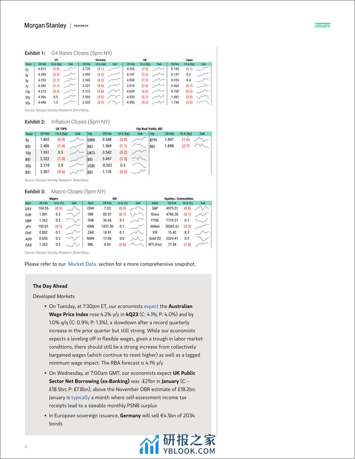 Morgan Stanley Fixed-Global Macro Commentary February 20-106606099 - 第4页预览图