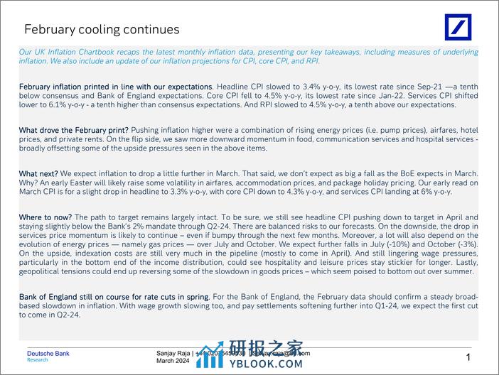 Deutsche Bank-UK economic notes February cooling continues-107139064 - 第2页预览图