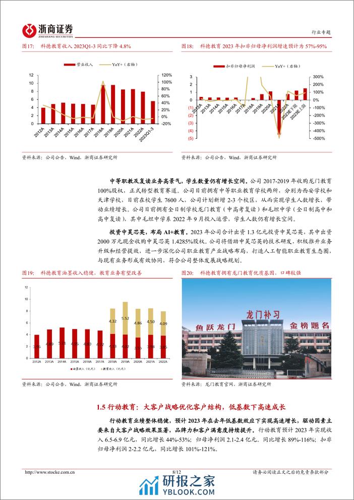 教育行业专题报告：从最新财报看当下教育：需求韧性和格局改善的继续演绎 - 第8页预览图