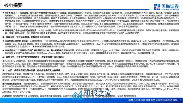 国海证券-哔哩哔哩-W-09626.HK-专题报告：商业化破局与盈利之路的思考 - 第4页预览图