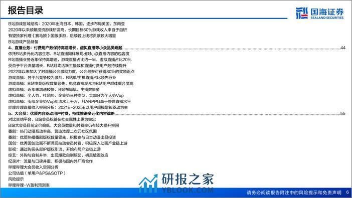 国海证券-哔哩哔哩-W-09626.HK-专题报告：商业化破局与盈利之路的思考 - 第6页预览图