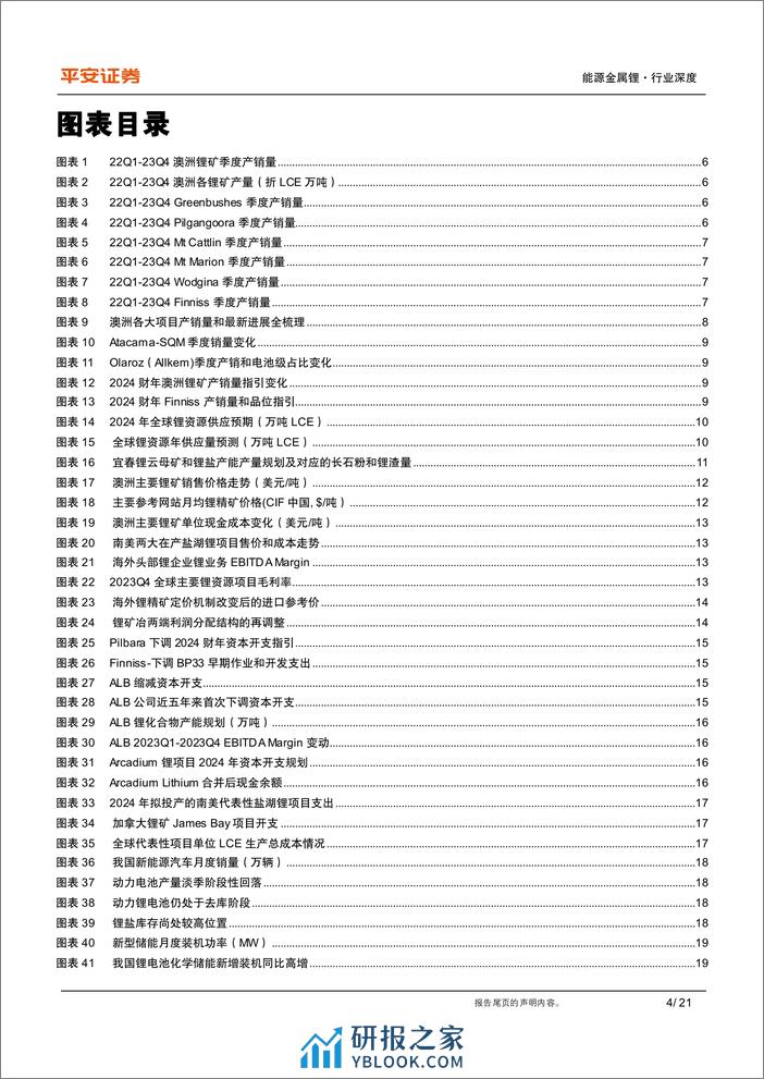 有色与新材料行业新能源材料锂系列(四)：锂资源基本面的重新审视，无近忧而有远虑-240319-平安证券-21页 - 第4页预览图