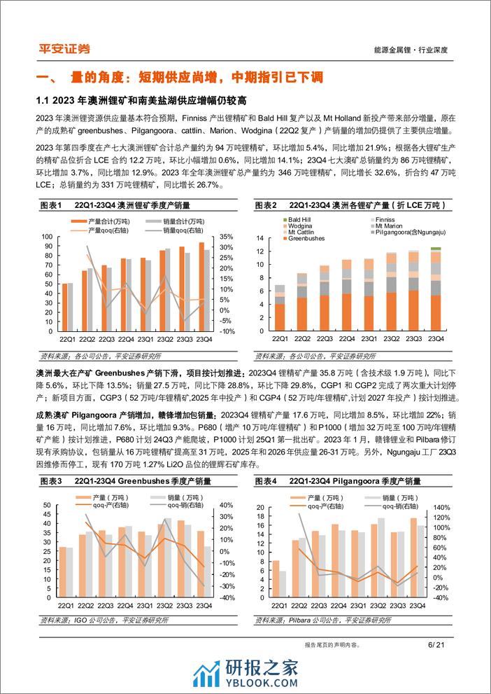 有色与新材料行业新能源材料锂系列(四)：锂资源基本面的重新审视，无近忧而有远虑-240319-平安证券-21页 - 第6页预览图