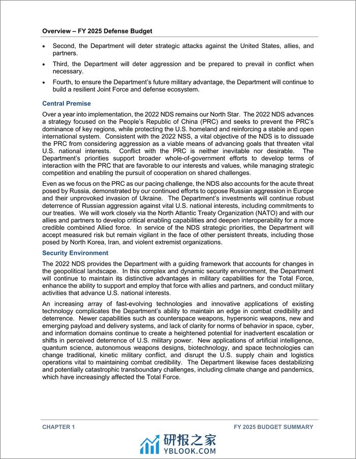 美国国防部-2025财年美国国防预算概览（英）-2024-154页 - 第7页预览图