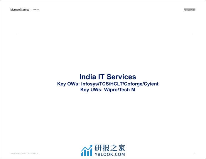 Morgan Stanley-Investor Presentation - India Technology and Telecoms Key T...-107271573 - 第3页预览图