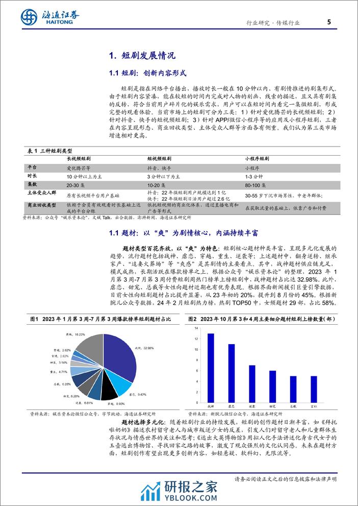 传媒行业深度报告：短剧行业高速增长，创新业态融合积极海外布局 - 第5页预览图