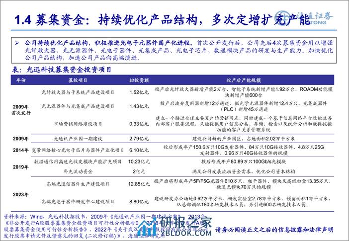 通信行业：《光迅科技深度研究：深耕光器件打造产业标准，垂直化布局成就行业龙头》-240326-海通证券-49页 - 第7页预览图