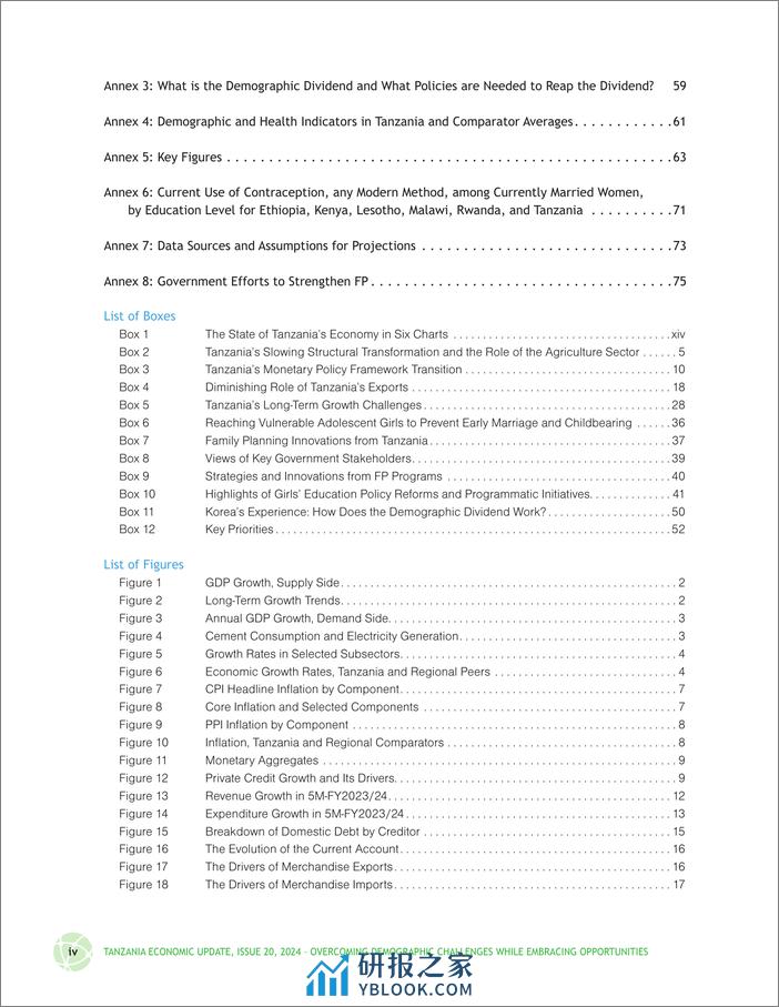 世界银行-坦桑尼亚经济更新，第20期：在抓住机遇的同时克服人口挑战（英）-2024-98页 - 第6页预览图