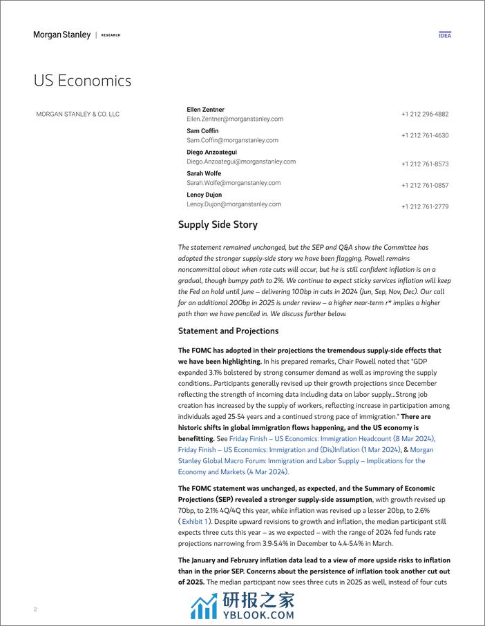 Morgan Stanley Fixed-US Economics  Global Macro Strategy FOMC Reaction Supply-...-107142530 - 第2页预览图