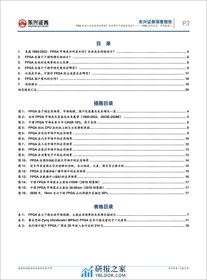 电子：“FPGA五问五答”系列报告三-FPGA在各行业究竟用在哪里？未来哪个下游最有机会？ - 第3页预览图