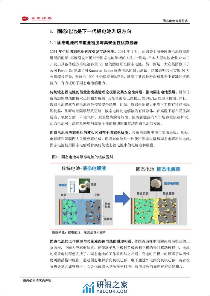 固态电池专题报告：下一代锂电池，产业化前景渐明朗 - 第3页预览图