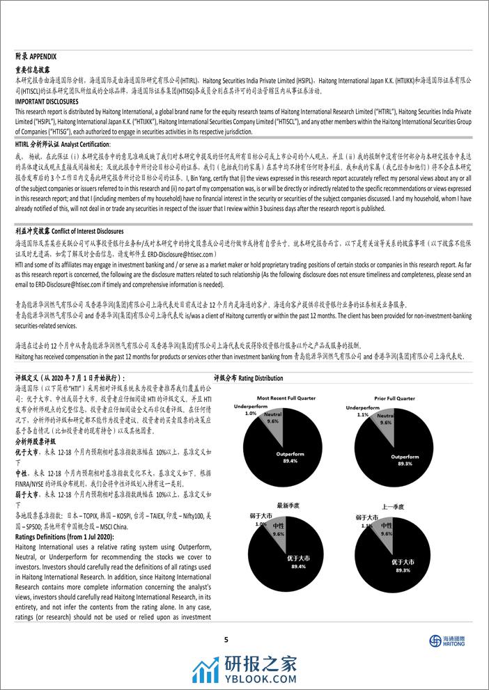 华润燃气(1193.HK)城燃主业增长稳健，接驳业务受宏观环境制约承压-240404-海通国际-11页 - 第5页预览图