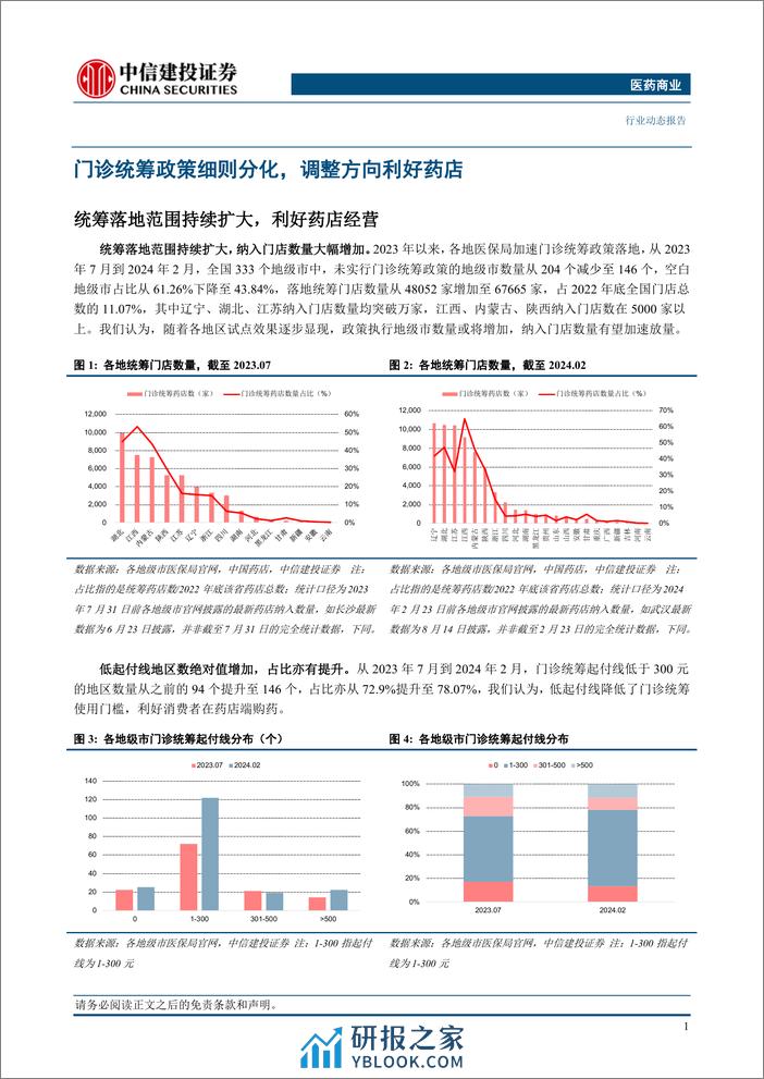 医药商业行业：门诊统筹细则分化，利好头部药店经营-240314-中信建投-15页 - 第2页预览图