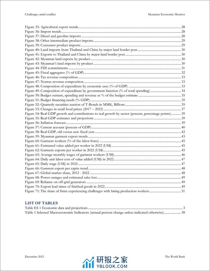 世界银行-《缅甸经济监测》，2023年12月：冲突中的挑战（英）-63页 - 第7页预览图