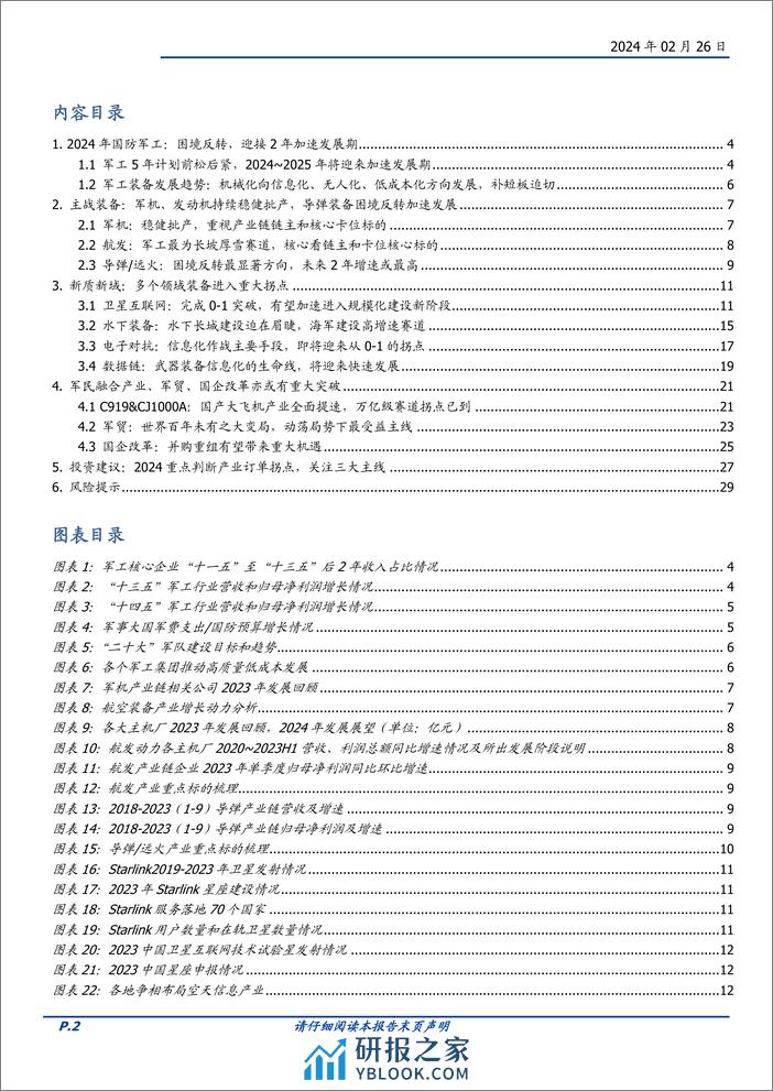 国防军工2024年度策略：困境反转，有望迎接2年加速发展期-20240226-国盛证券-30页 - 第2页预览图