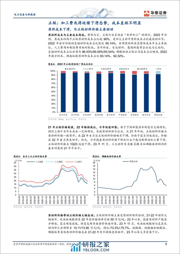 电力设备与新能源专题研究：锂电材料复盘与2024年展望 - 第8页预览图