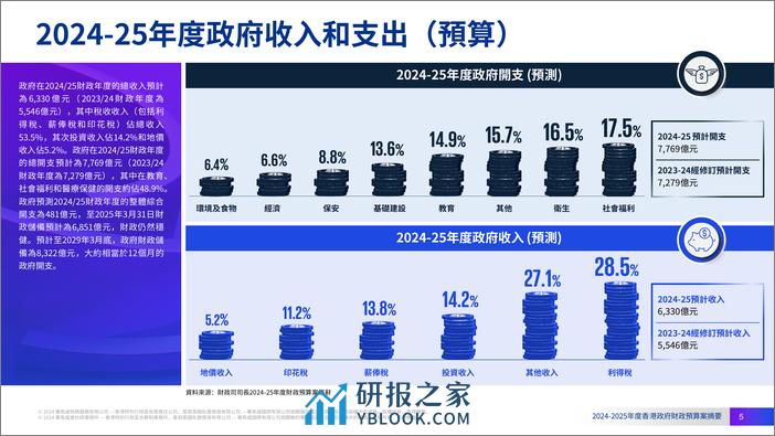 2024-2025年度香港政府財政預算案摘要 - 第5页预览图