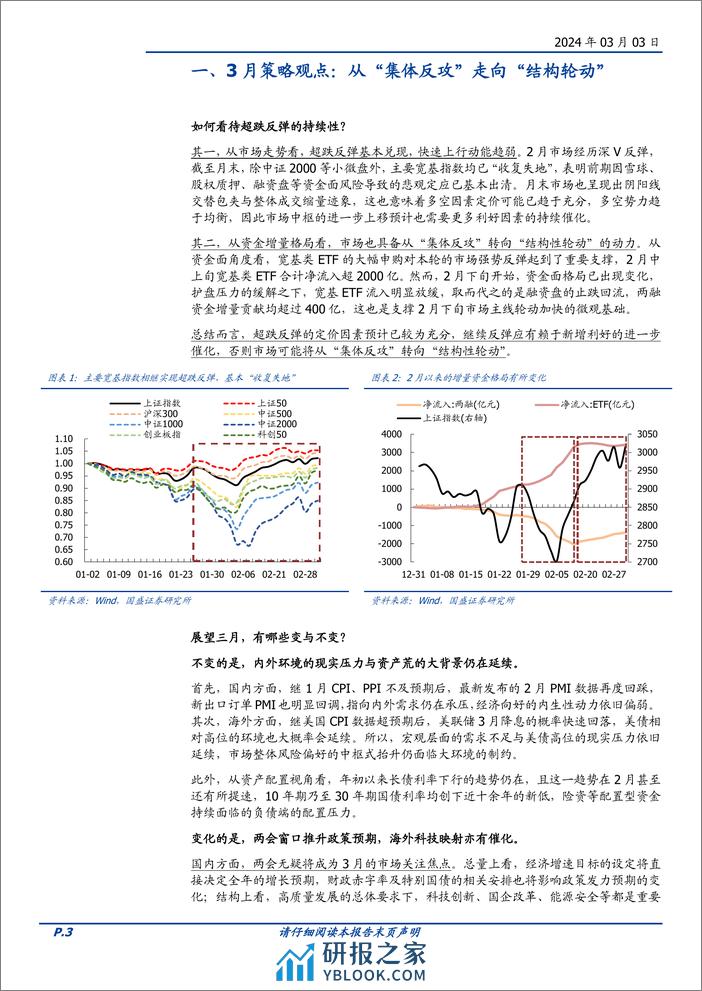 3月策略观点与金股推荐：从“集体反攻”走向“结构轮动”-20240303-国盛证券-11页 - 第3页预览图