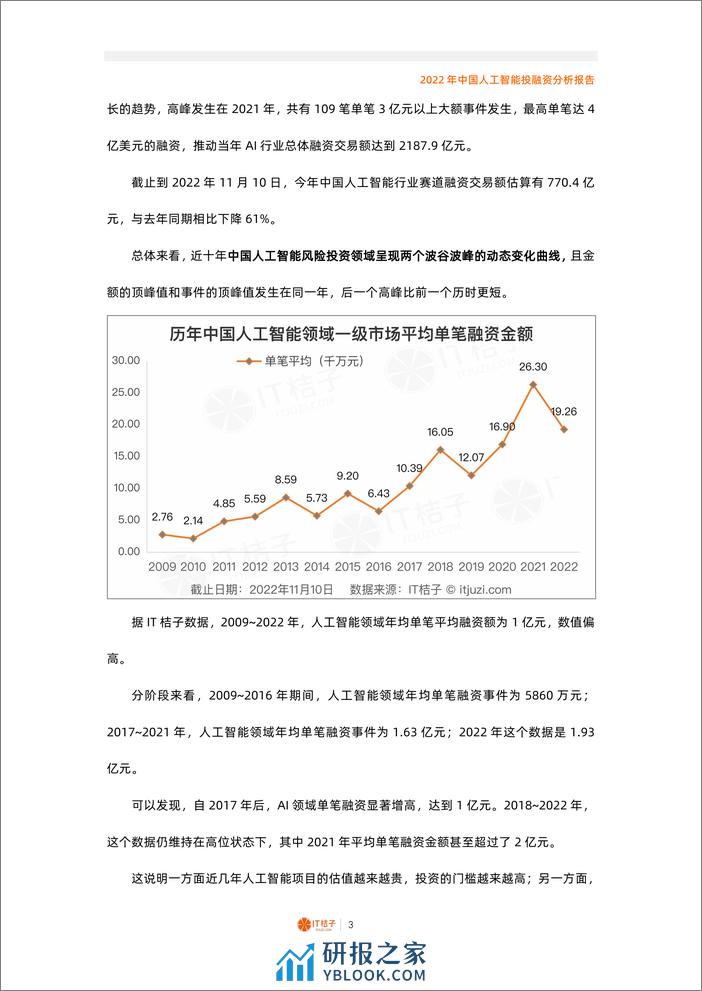 2022年中国人工智能投融资分析报告（2022.12） - 第3页预览图