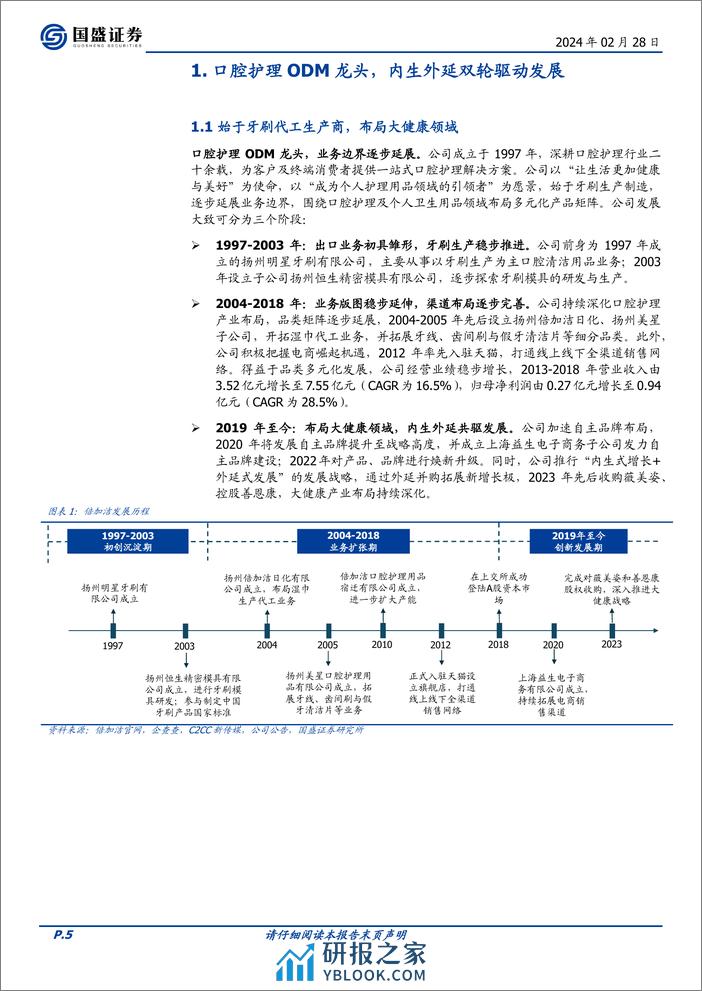 深度报告-20240228-国盛证券-倍加洁-603059.SH-口腔护理ODM龙头_内生外延成长可期_34页_2mb - 第5页预览图