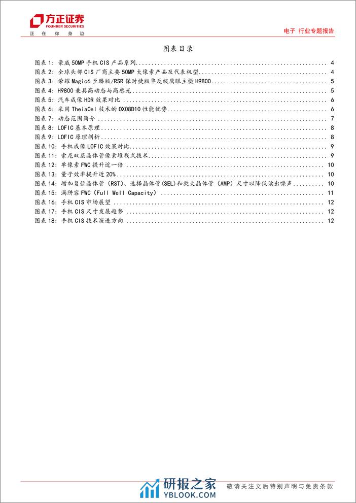 电子行业专题报告-CIS专题二：LOFIC赋能OV50K正式亮相，高端国产化再登新台阶-240407-方正证券-13页 - 第3页预览图