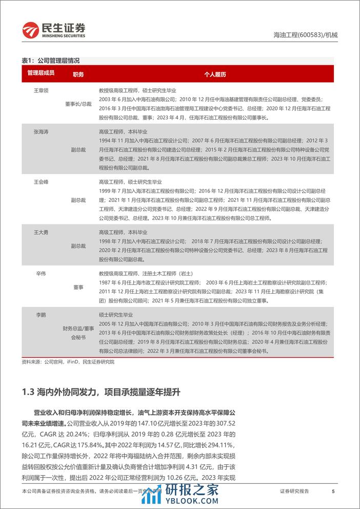 深度报告-20240331-民生证券-海油工程-600583.SH-深度报告_油气行业景气度回暖_海工龙头有望充分受益_30页_2mb - 第5页预览图